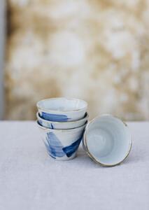 Keramika Koller Čajová miska modrá v pohybu