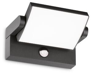 SWIPE AP venkovní nástěnné LED svítidlo se senzorem 21W 2000lm 3000K 21,2cm IP54, antracitové