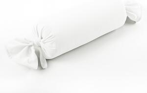 Biante Sametový polštář válec bonbon Velvet Brick SVB-201 Sněhově bílý 15x40 cm