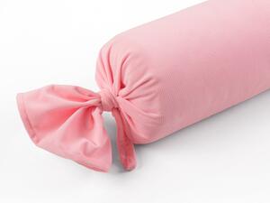 Biante Sametový polštář válec bonbon Velvet Brick SVB-207 Růžový 15x40 cm