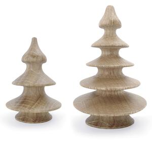 Dřevěné vánoční stromečky Christmas - set 2 ks Novoform