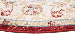 Makro Abra Kulatý koberec RIVOLI EE58A Klasický červený krémový Rozměr: průměr 170 cm