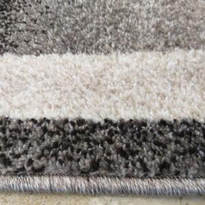 Makro Abra Kusový koberec moderní OTTO 02 Květy šedý Rozměr: 80x150 cm