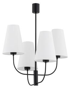 Argon 1822 - Lustr na tyči SAFIANO 4xE27/15W/230V černá