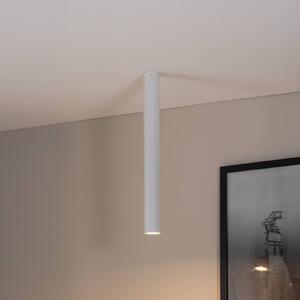 Stropní reflektor Tecno 1XL, ocel, GU10, výška 60 cm, bílý