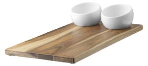 Servírovací prkénko s miskami Plato Umbra