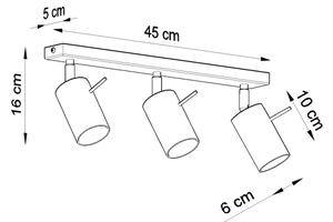 Brilagi - LED Bodové svítidlo ASMUS 3xGU10/7W/230V černá