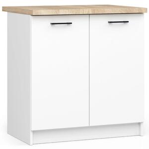Dolní kuchyňská skříňka 80 cm VERMINA - bílá