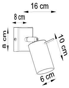 Brilagi - LED Nástěnné bodové svítidlo ASMUS 1xGU10/7W/230V černá