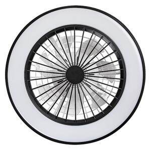 RABALUX 71336 Dalfon2 stropní svítidlo s ventilátorem D480mm LED 40W/2200lm 3000+4000+6000K černá, stmívatelné, dálkový ovladač