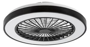 RABALUX 71336 Dalfon2 stropní svítidlo s ventilátorem D480mm LED 40W/2200lm 3000+4000+6000K černá, stmívatelné, dálkový ovladač