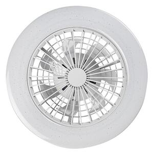 RABALUX 71333 Dalfon2 stropní svítidlo s ventilátorem D485mm LED 48W/3500lm 3000-6500K bílá, stmívatelné, dálkový ovladač, starlight efekt
