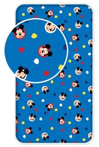 Jerry Fabrics Prostěradlo Mickey "004" 90x200x25cm