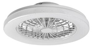 RABALUX 71333 Dalfon2 stropní svítidlo s ventilátorem D485mm LED 48W/3500lm 3000-6500K bílá, stmívatelné, dálkový ovladač, starlight efekt