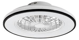 RABALUX 71331 Dalfon2 stropní svítidlo s ventilátorem D485mm LED 48W/2800lm 3000-6500K černá, stmívatelné, dálkový ovladač, starlight efekt