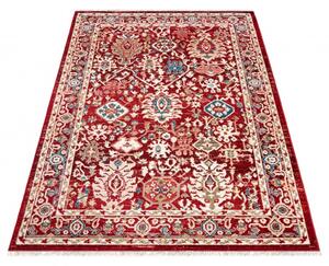 Makro Abra Kusový koberec RIVOLI EF61A Klasický červený Rozměr: 80x150 cm