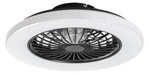 RABALUX 71329 Dalfon2 stropní svítidlo s ventilátorem D485mm LED 48W/1900lm 3000-6500K černá, stmívatelné, dálkový ovladač, starlight efekt