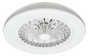 RABALUX 71330 Dalfon2 stropní svítidlo s ventilátorem D485mm LED 48W/3100lm 3000-6500K černá, stmívatelné, dálkový ovladač, starlight efekt