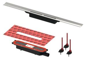 TECE set sprchového žlabu 90cm DN40 nerez 670900SET1