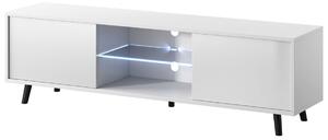TV stolek Luna 01 LED bílý, 140 cm