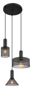 Globo 15648-3H - Lustr na lanku JEDD 3xE27/60W/230V černá