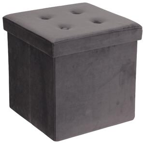 SEDACÍ BOX, textil, kompozitní dřevo, 38/38/38 cm Carryhome - Taburety
