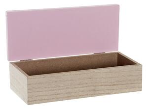 Ozdobná krabice DKD Home Decor 8424001735303 Přírodní Dřevo Dřevo MDF 22 x 6 x 9 cm (2 kusů)