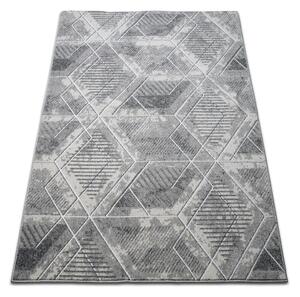 Makro Abra Kusový koberec ENIGMA 04 Geometrický šedý krémový Rozměr: 200x290 cm