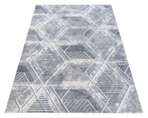 Makro Abra Kusový koberec ENIGMA 04 Geometrický šedý krémový Rozměr: 80x150 cm