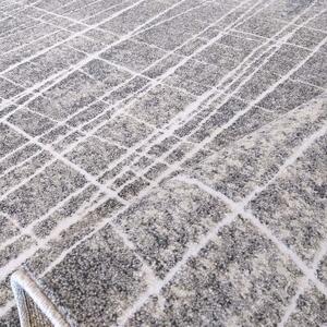 Makro Abra Kusový koberec ENIGMA 05 Moderní abstraktní šedý krémový Rozměr: 80x150 cm