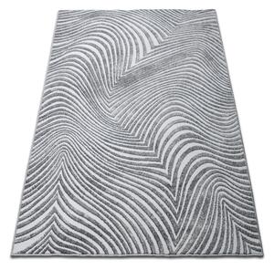 Makro Abra Kusový koberec ENIGMA 06 Vlnky abstraktní šedý krémový Rozměr: 200x290 cm