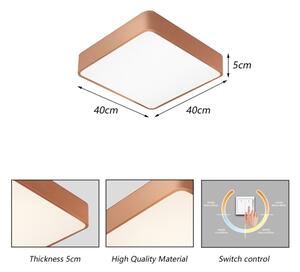Brilagi - LED Stropní svít. POOL LED/36W/230V 3000/4000/6000K 40x40 cm bronzová