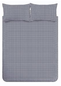 Tmavě modré povlečení na jednolůžko 135x200 cm Bamford Gingham Check – Catherine Lansfield