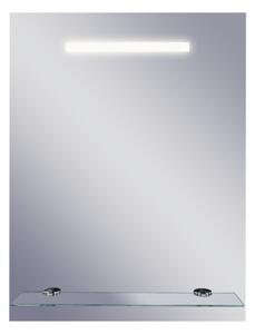 Zrcadlo s LED osvětlením Linea II, 65 × 50 cm