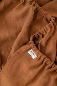 Magic Linen Lněné prostěradlo Cinnamon Velikost: 160x200x23cm