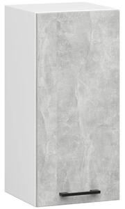 Závěsná kuchyňská skříňka 30 cm VERMINA - bílá / beton