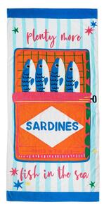 Bavlněná plážová osuška 76x160 cm Sardines – Catherine Lansfield