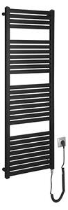 Aqualine - Koupelnový elektrický radiátor TONDI-E 500W/230V 133 cm matná černá