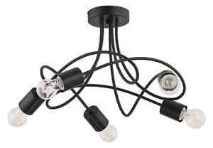 Přisazený lustr TARGO 5xE27/15W/230V černá