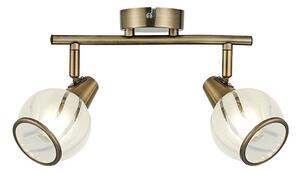 Prezent 14104 - Bodové svítidlo SIENTO 2xE14/40W/230V mosaz