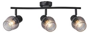 Prezent 14102 - Bodové svítidlo OASIS 3xE27/60W/230V černá/kouřová