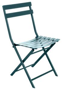 Skládací kovová židle Greensboro - modrá