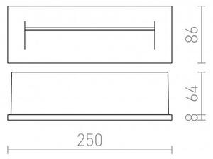 RED R12627 RASQ zápustná do stěny bílá 230V LED 8.5W IP65 3000K - RED - DESIGN RENDL