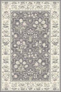 Agnella klasický vlněný koberec Isfahan Olandia Antracit šedý Rozměr: 120x170 cm