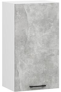 Horní kuchyňská skříňka 40 cm VERMINA - bílá / beton