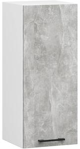 Horní kuchyňská skříňka 30 cm VERMINA - bílá / beton