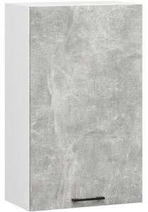 Horní kuchyňská skříňka 50 cm VERMINA - bílá / beton