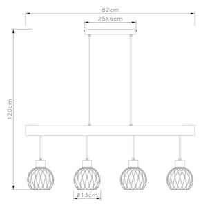 Globo 15534-4H - Lustr na lanku PAULO 4xE27/15W/230V