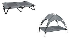 Zoofari® Lehátko pro psy se střechou proti slunci / Skládací lehátko pro psy (100374359)