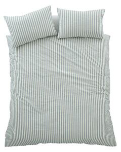 Modré povlečení na jednolůžko 135x200 cm Cotton Rich Woven Stripe – Pineapple Elephant